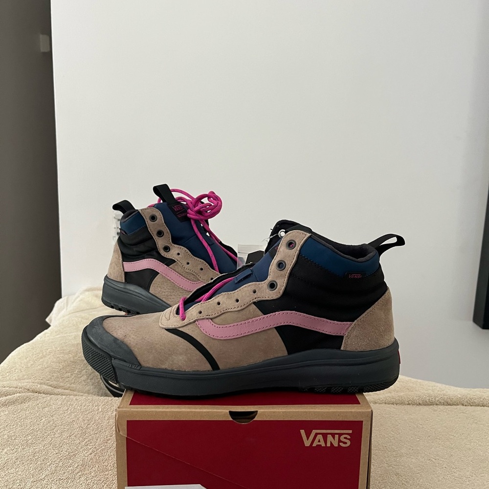 Vans Athletic Shoes - Black, Pink, Tan